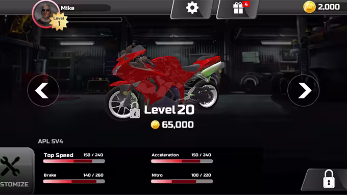 Moto Racing Club Game Screenshot